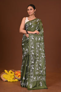 ARANYA BLENDED SILK KANTHA SAREE