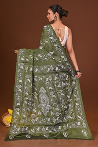 ARANYA BLENDED SILK KANTHA SAREE