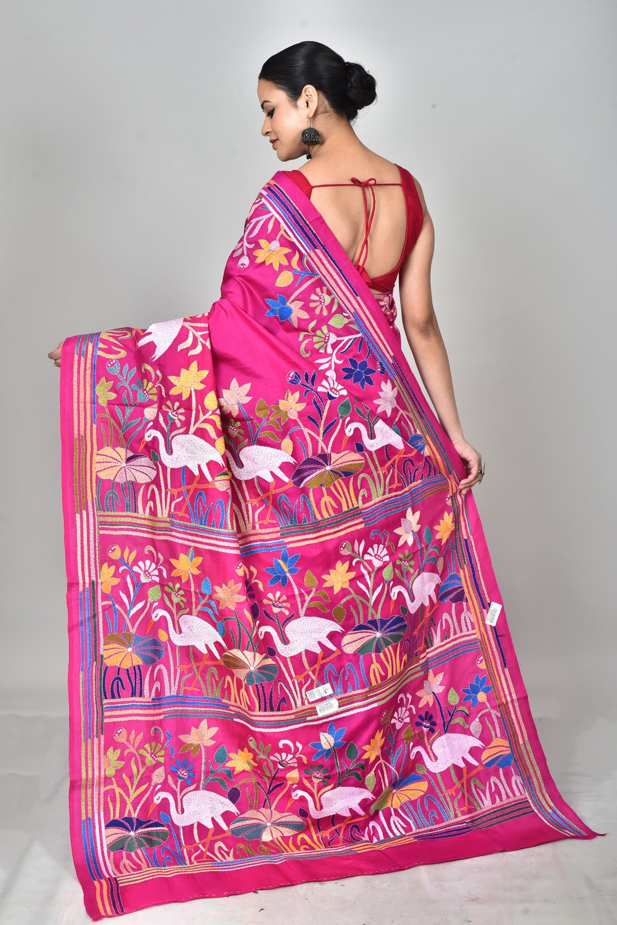 BANGALORE SILK  KANTHA SAREE