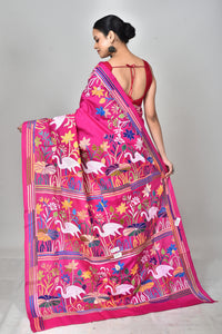 BANGALORE SILK  KANTHA SAREE