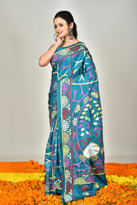 BANGALORE SILK  KANTHA SAREE