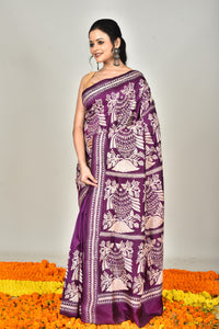 BANGALORE SILK  KANTHA SAREE