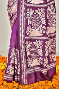 BANGALORE SILK  KANTHA SAREE