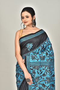 BANGALORE SILK  KANTHA SAREE