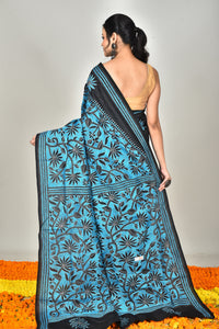BANGALORE SILK  KANTHA SAREE
