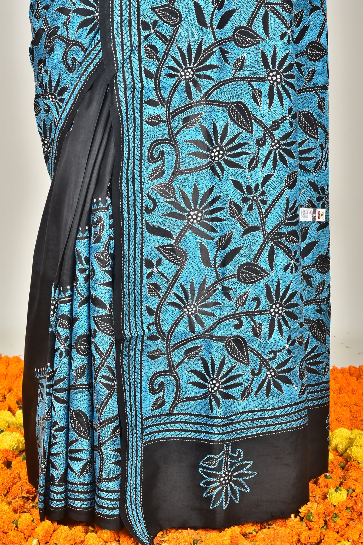 BANGALORE SILK  KANTHA SAREE