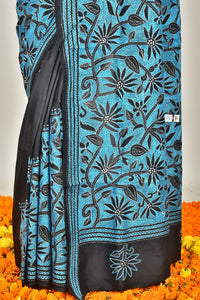 BANGALORE SILK  KANTHA SAREE