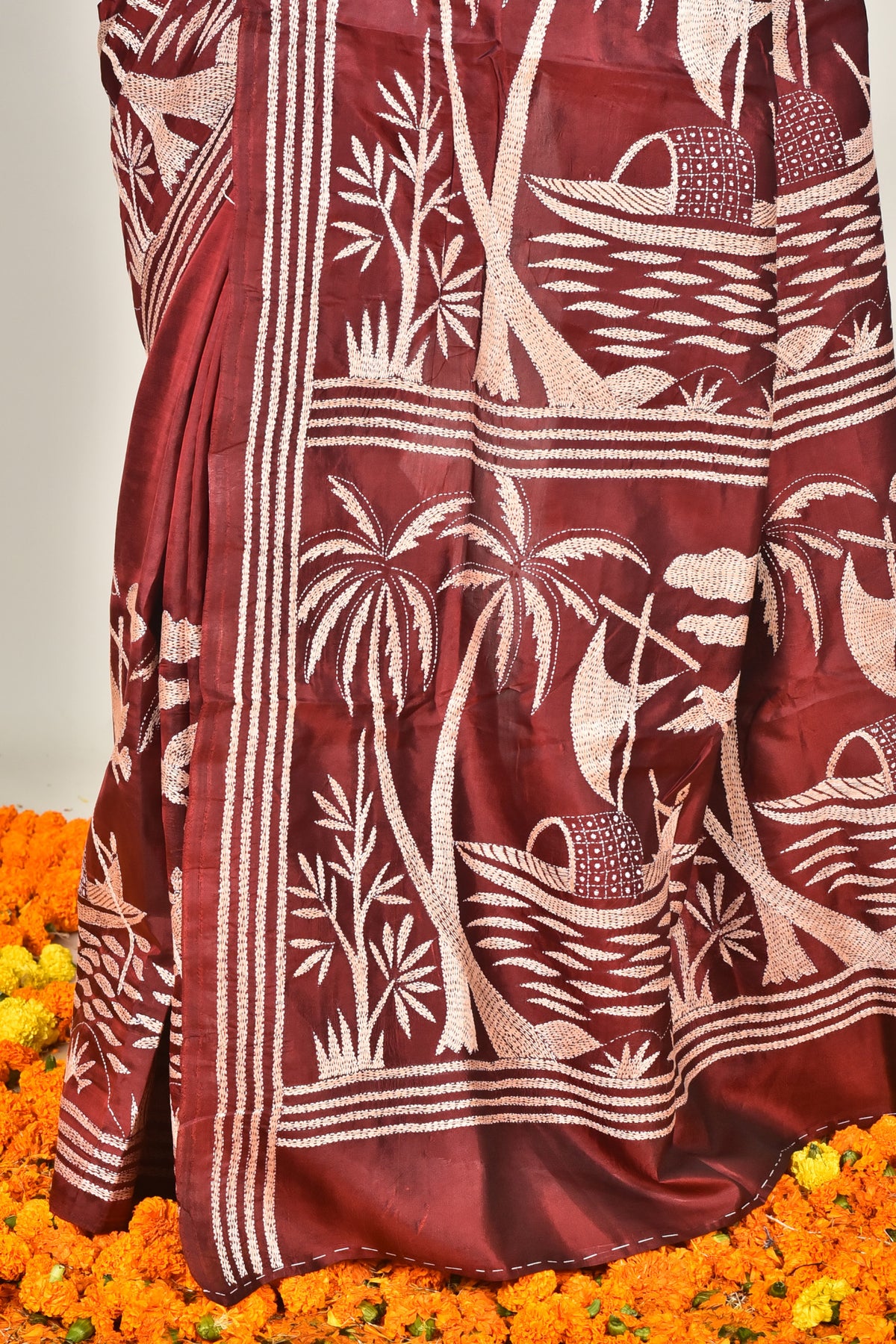 BANGALORE SILK  KANTHA SAREE