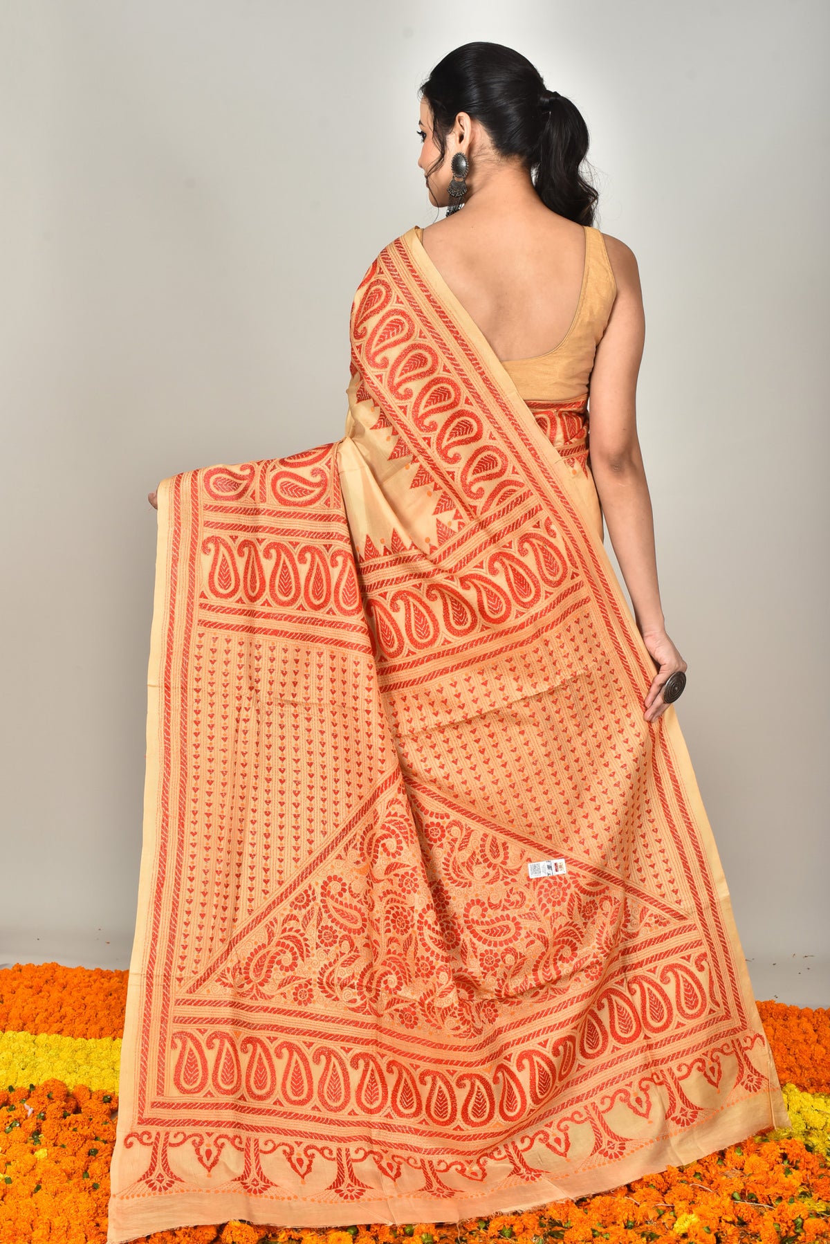 BANGALORE SILK  KANTHA SAREE