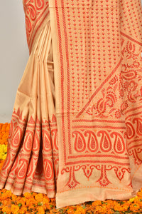 BANGALORE SILK  KANTHA SAREE