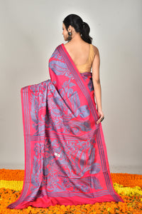 BANGALORE SILK  KANTHA SAREE