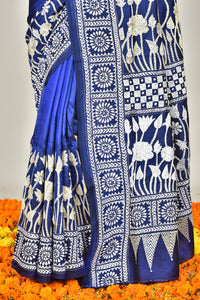 BANGALORE SILK  KANTHA SAREE
