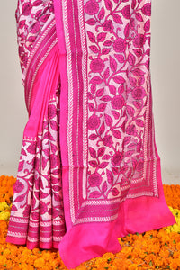 BANGALORE SILK  KANTHA SAREE