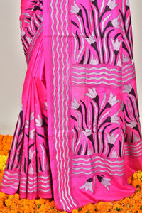 BANGALORE SILK  KANTHA SAREE