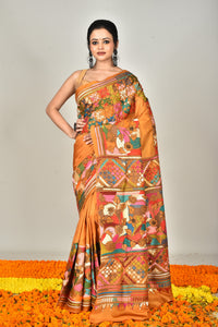 BANGALORE SILK  KANTHA SAREE