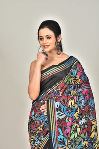 BANGALORE SILK KANTHA SAREE