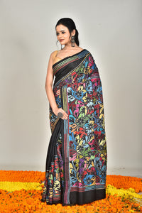 BANGALORE SILK KANTHA SAREE