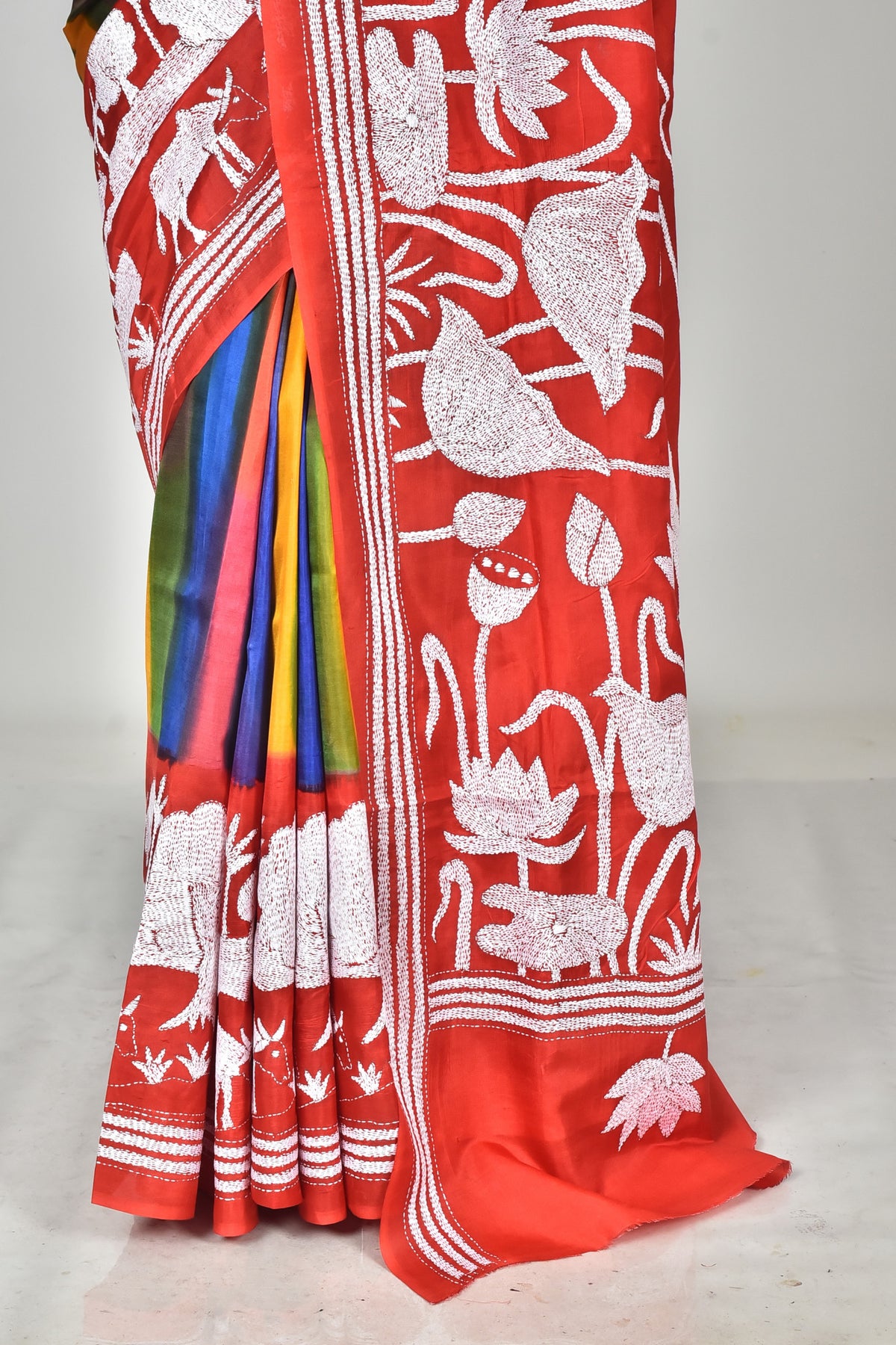 BANGALORE SILK DIY KANTHA SAREE