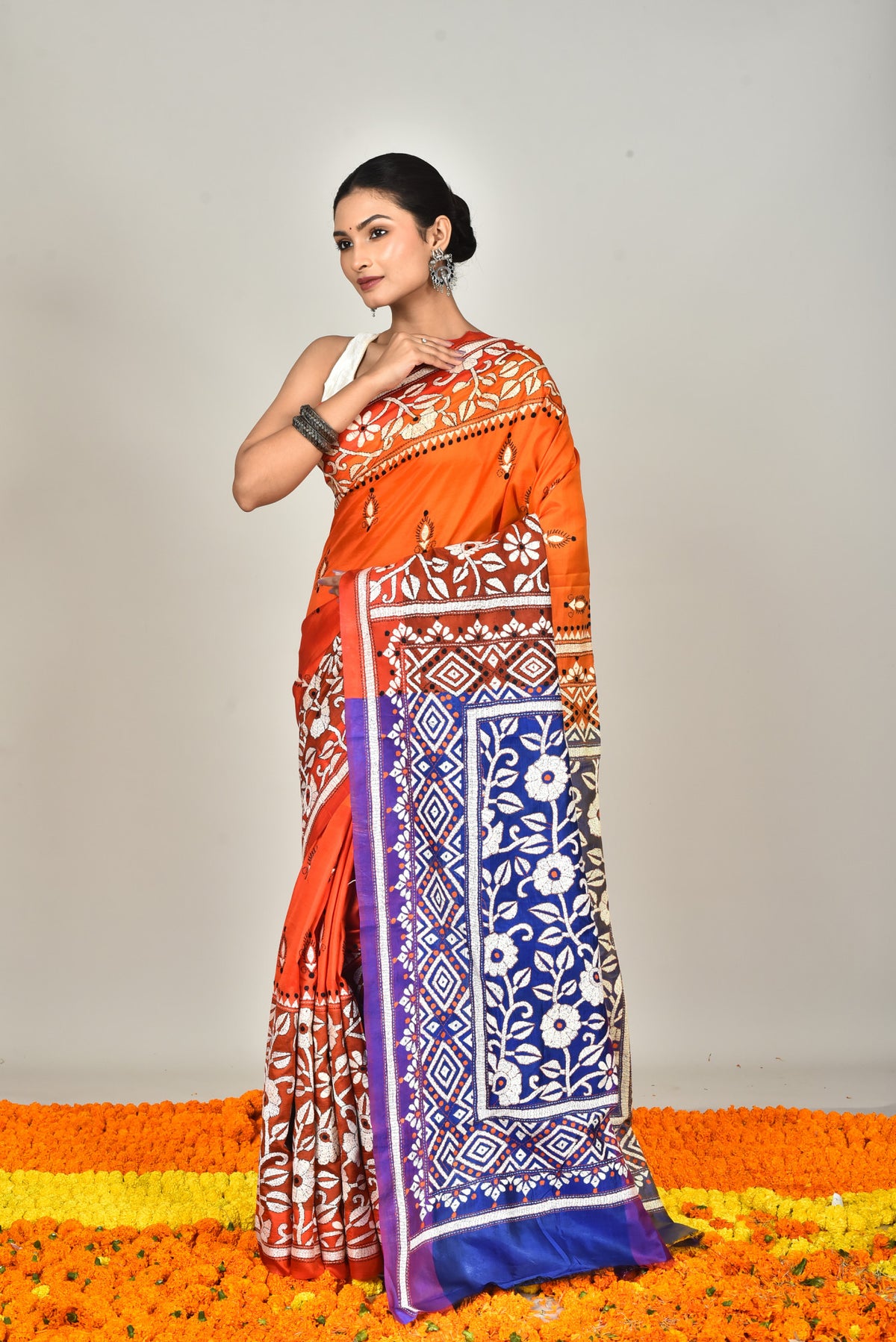 GACHI SILK DIY KANTHA SAREE