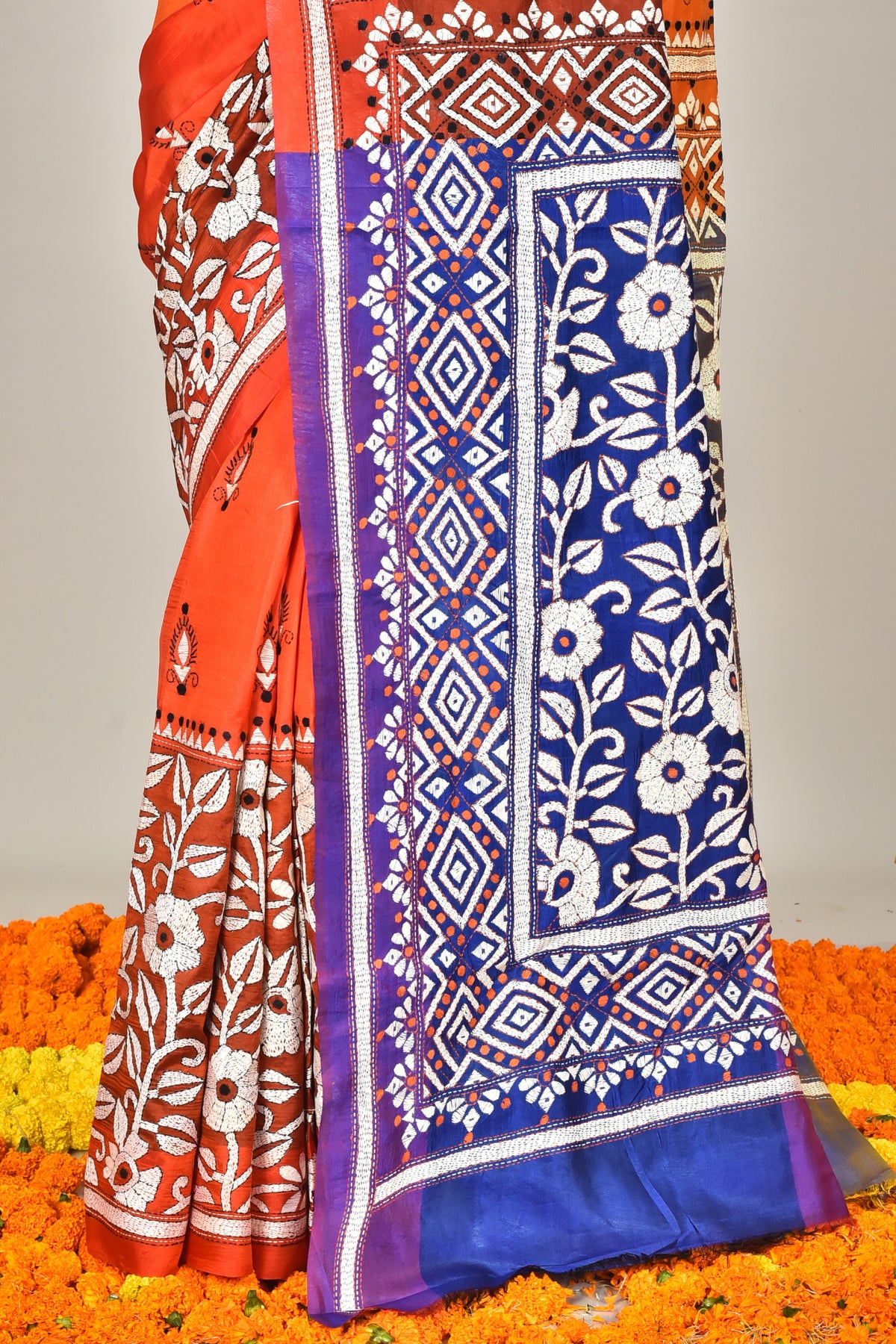 GACHI SILK DIY KANTHA SAREE