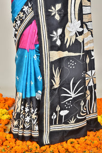 BANGALORE SILK DIY KANTHA SAREE