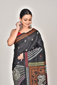 BANGALORE SILK GUJRATI STITCH SAREE