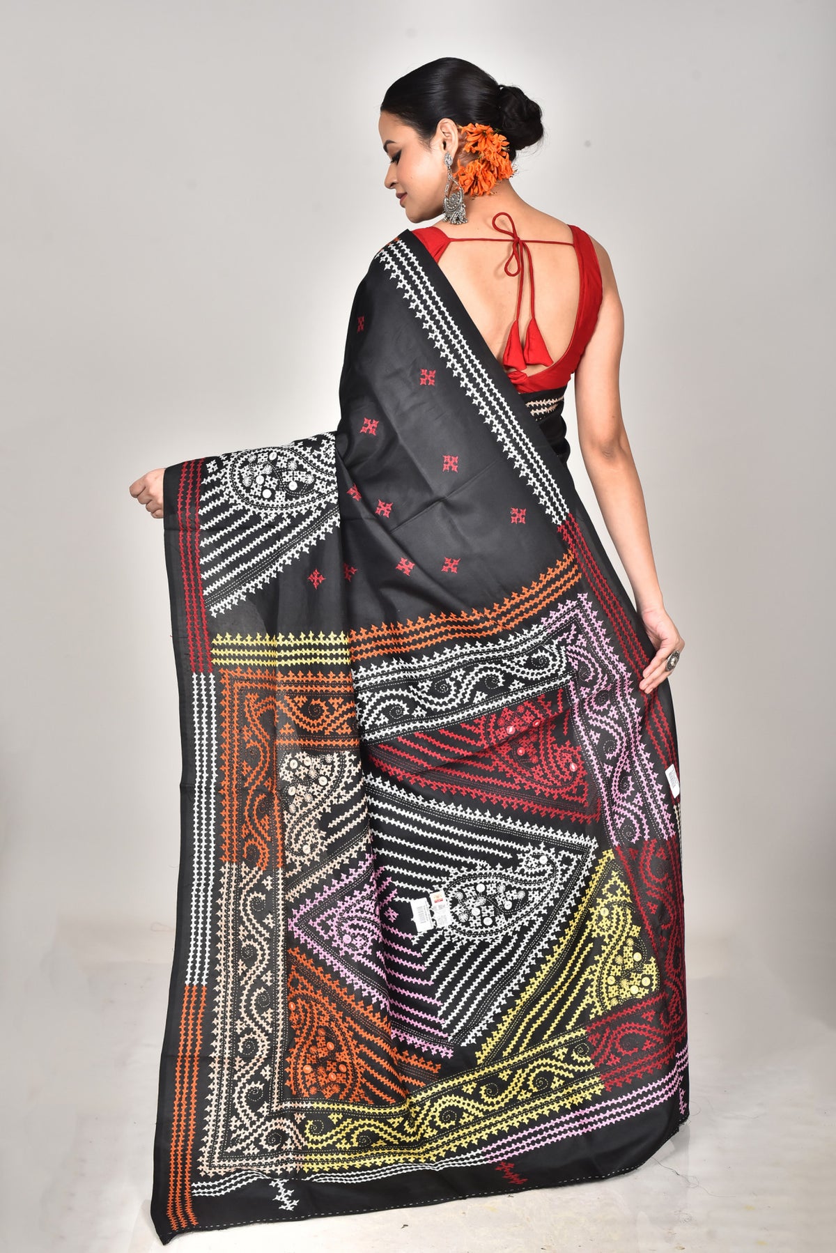 BANGALORE SILK GUJRATI STITCH SAREE