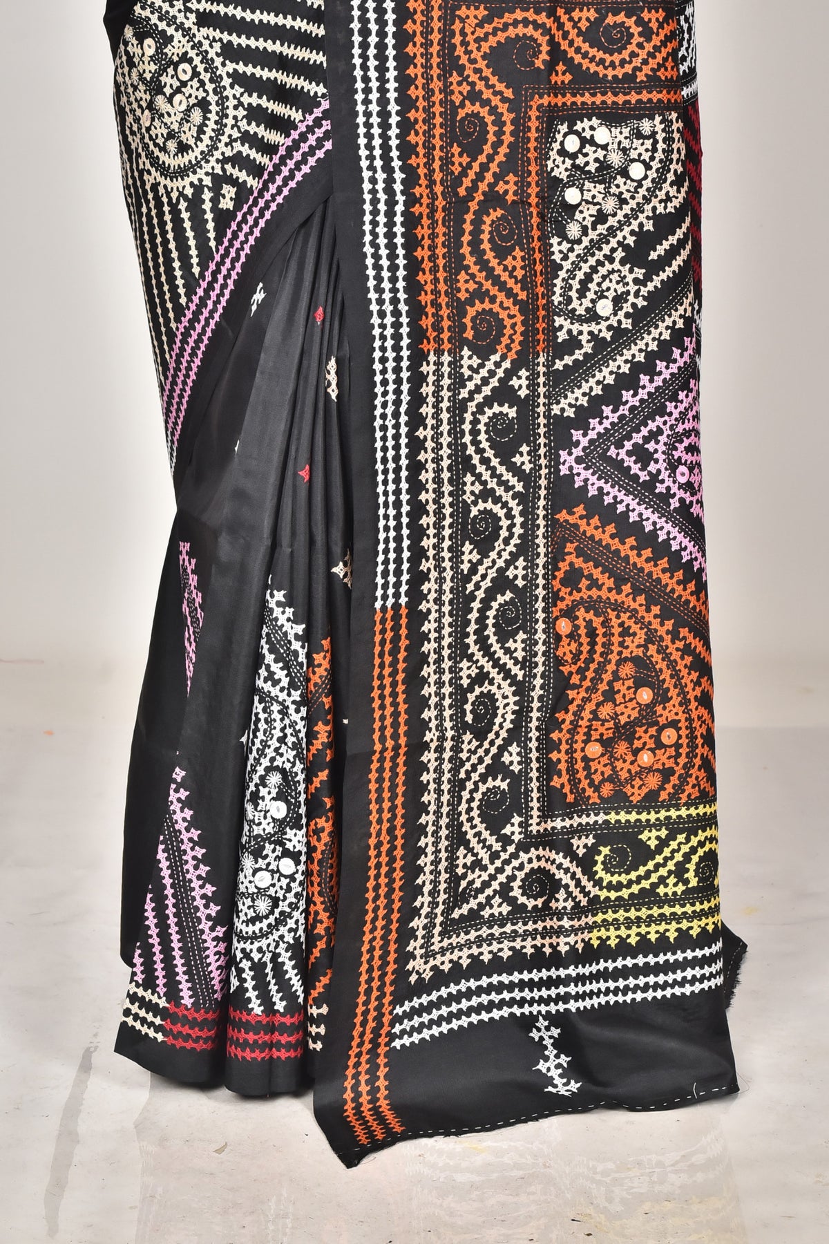 BANGALORE SILK GUJRATI STITCH SAREE