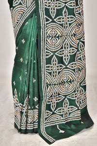 BANGALORE SILK GUJRATI STITCH SAREE