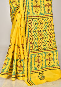 BANGALORE SILK GUJRATI STITCH SAREE