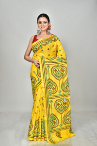 BANGALORE SILK GUJRATI STITCH SAREE