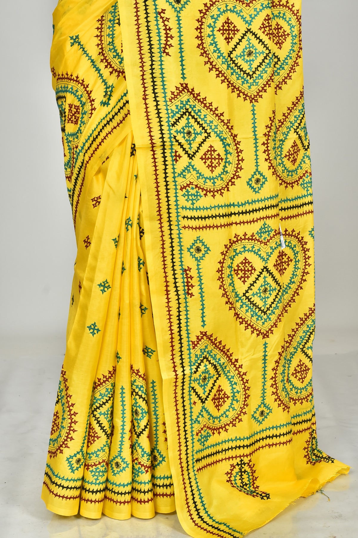 BANGALORE SILK GUJRATI STITCH SAREE