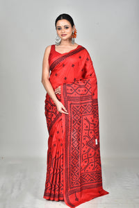 BANGALORE SILK GUJRATI STITCH SAREE