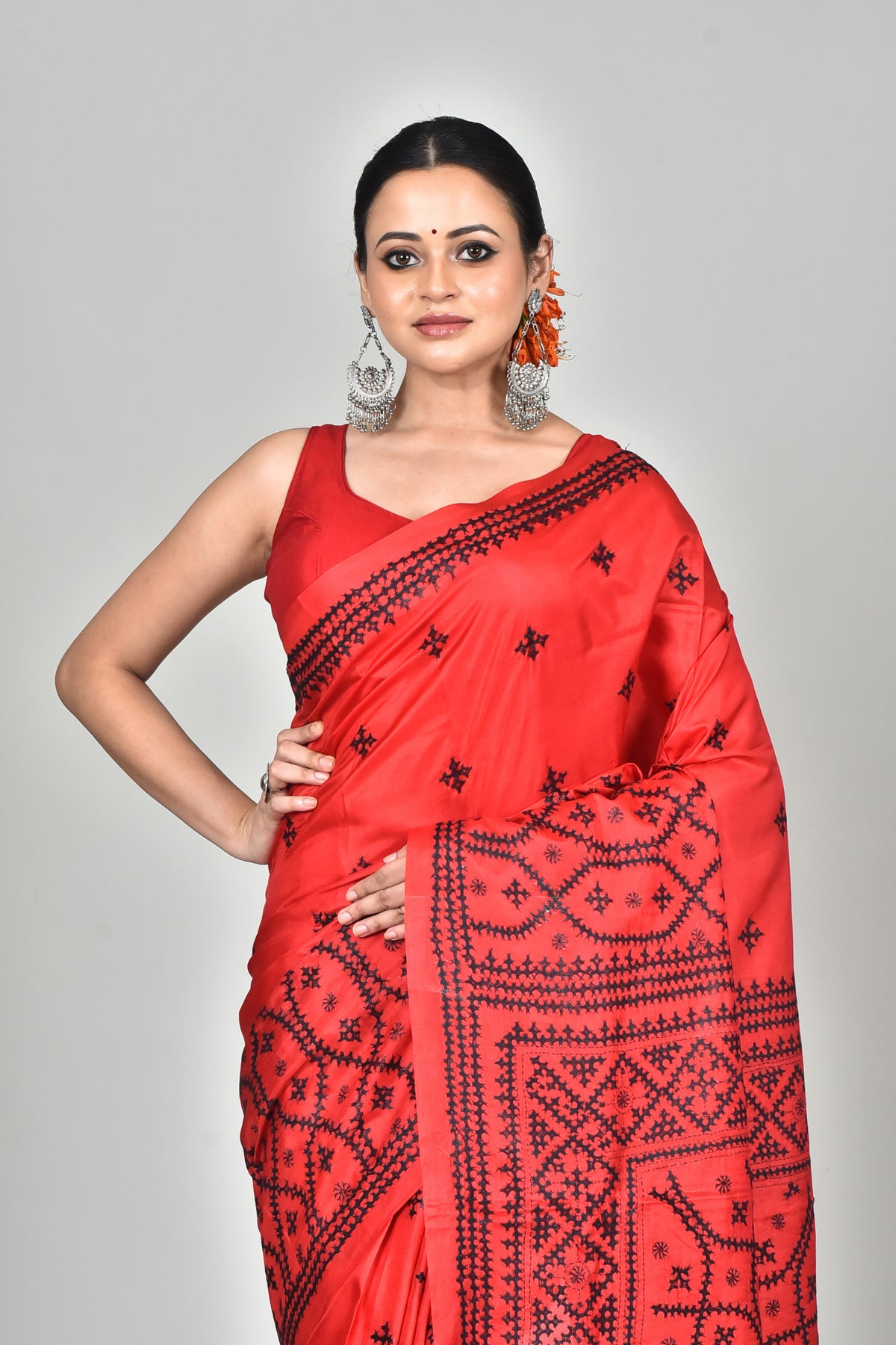 BANGALORE SILK GUJRATI STITCH SAREE