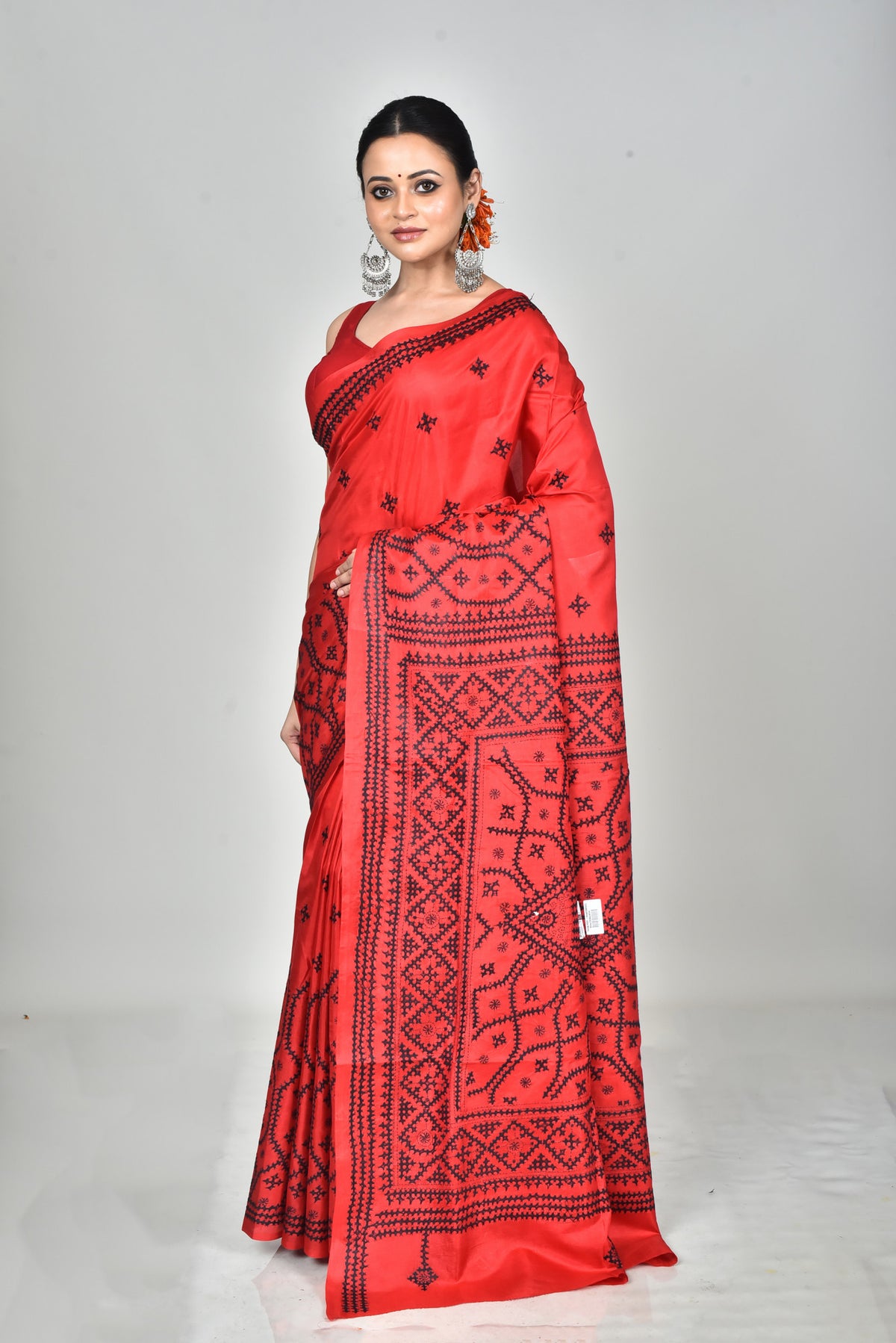 BANGALORE SILK GUJRATI STITCH SAREE