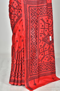 BANGALORE SILK GUJRATI STITCH SAREE