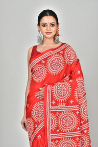 BANGALORE SILK GUJRATI STITCH SAREE