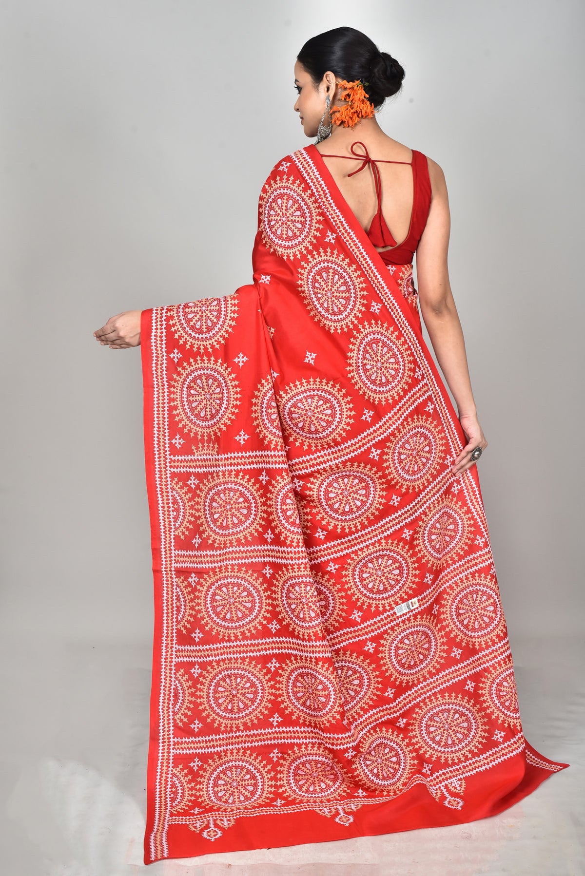 BANGALORE SILK GUJRATI STITCH SAREE