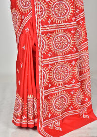 BANGALORE SILK GUJRATI STITCH SAREE
