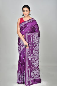 BANGALORE SILK GUJRATI STITCH SAREE