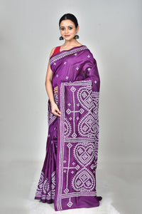 BANGALORE SILK GUJRATI STITCH SAREE