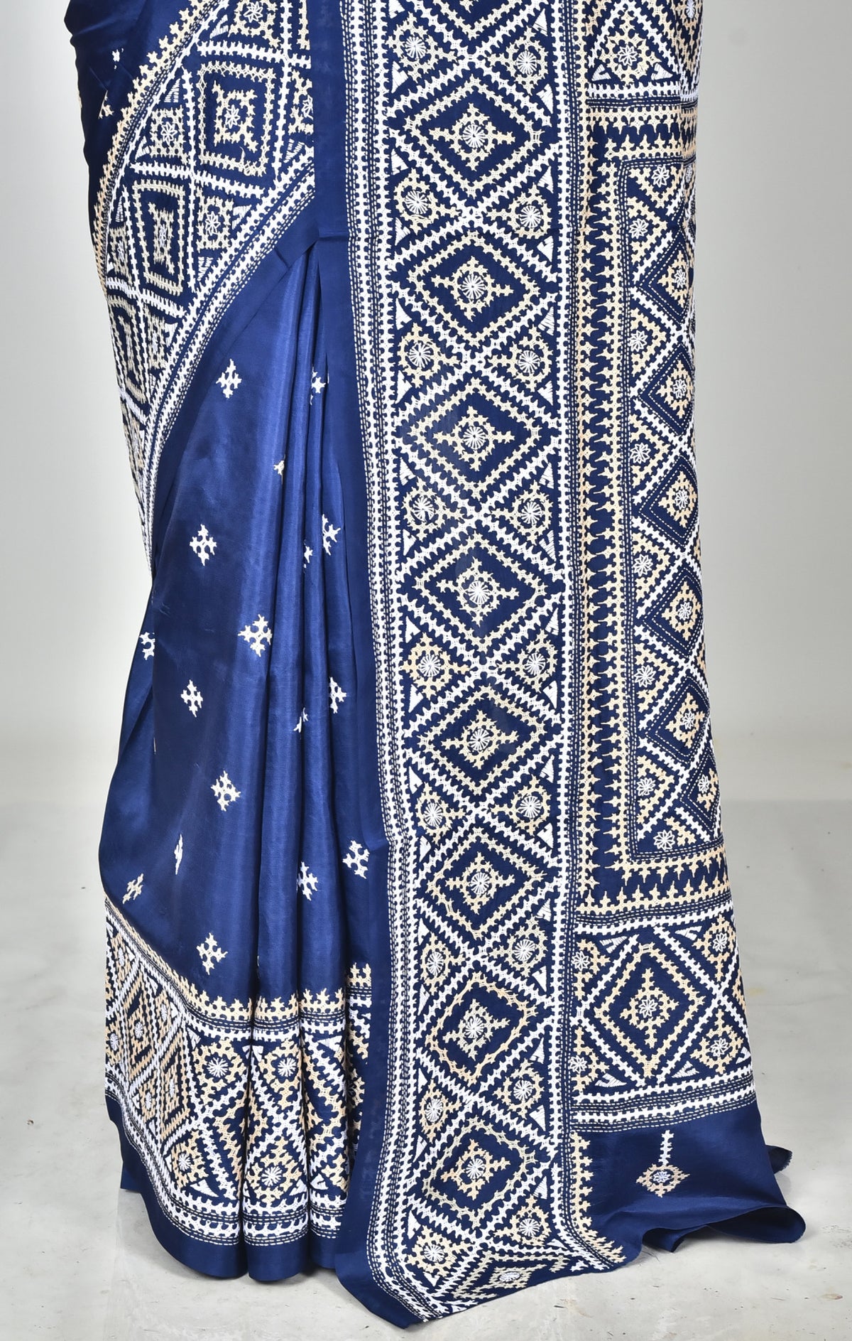 BANGALORE SILK GUJRATI STITCH SAREE