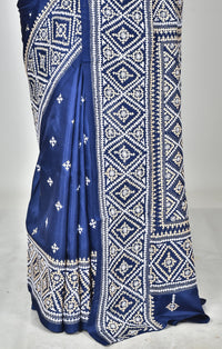 BANGALORE SILK GUJRATI STITCH SAREE