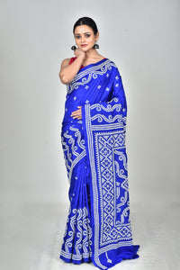 BANGALORE SILK GUJRATI STITCH SAREE