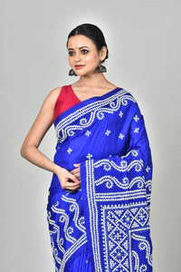 BANGALORE SILK GUJRATI STITCH SAREE