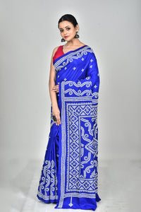 BANGALORE SILK GUJRATI STITCH SAREE
