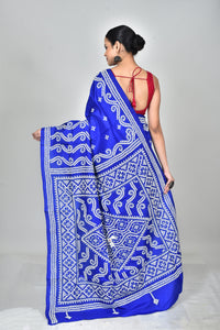 BANGALORE SILK GUJRATI STITCH SAREE