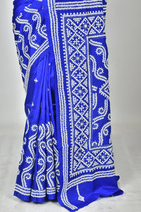 BANGALORE SILK GUJRATI STITCH SAREE