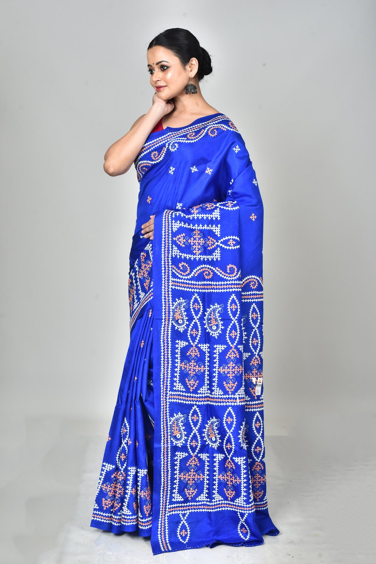 BANGALORE SILK GUJRATI STITCH SAREE