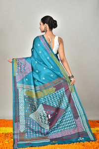 BANGALORE SILK GUJRATI STITCH SAREE